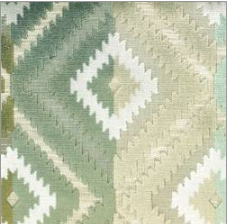 2300- Sage Green Diamond Aztec Velvet